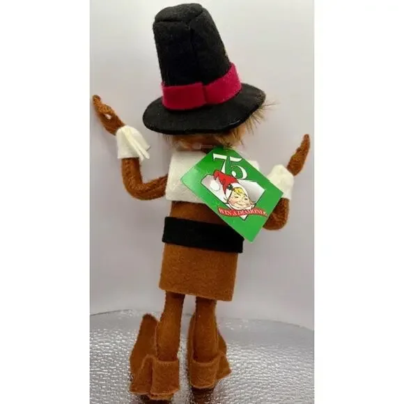 Annalee Pilgrim Boy Elf 2008 Annalee Mobilitee 9" Doll 351208 - Tag - Picture 4 of 8